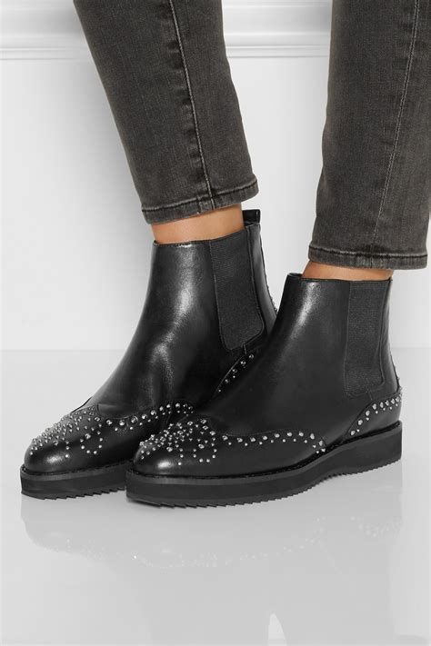 sofie studded leather chelsea boot michael kors|MICHAEL KORS Sofie Studded Leather Chelsea Boots 9 .